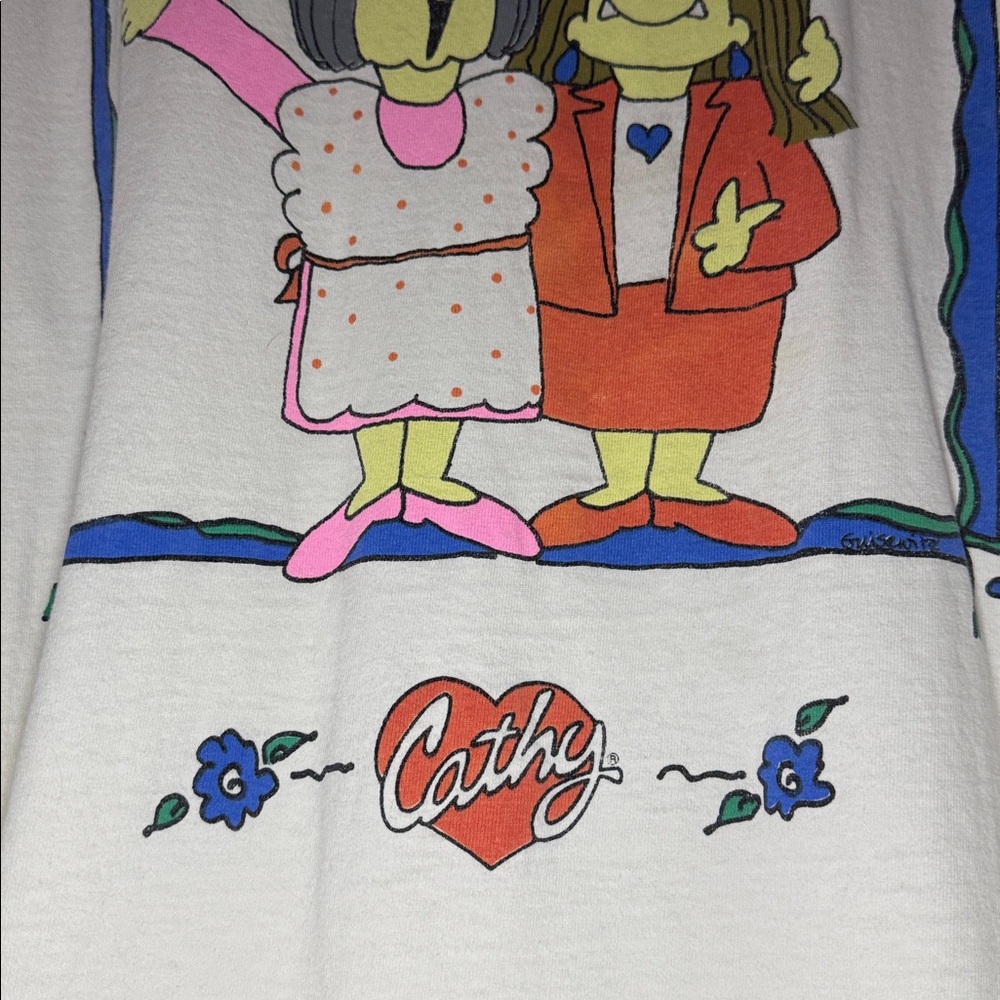 Vintage Cathy Guisewite Daughter Love T-Shirt / 1994 / XL / 2X / Single Stitch - Picture 5 of 10